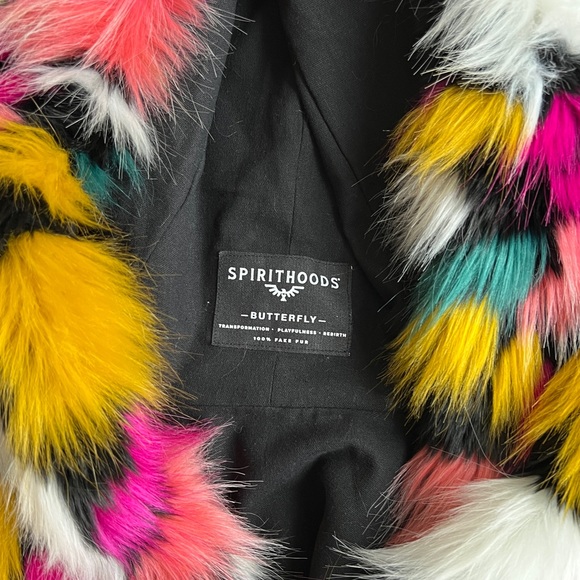 SpiritHoods Butterfly Faux Fur Shawl - Picture 3 of 3
